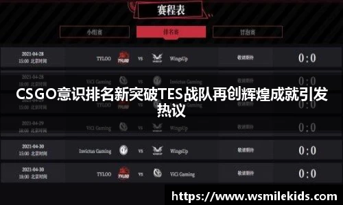 CSGO意识排名新突破TES战队再创辉煌成就引发热议
